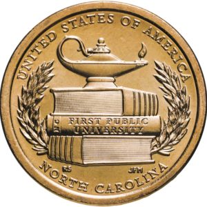 США 1 доллар 2021 D год UNC Первый государственный университет, Северная Каролина, Американские инновации