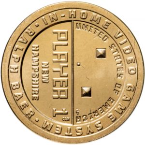 США 1 доллар 2021 D год UNC Ральф Баер - отец видеоигр, Нью Хемпшир, Американские инновации