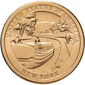 США 1 доллар 2021 D год Эри-Канал, Нью Йорк, Американские инновации
