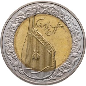 Украина 5 гривен 2003 год Бандура (биметалл)