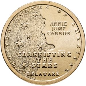 США 1 доллар 2019 D год UNC Энни Джамп Кэннон, Делавер, Американские инновации