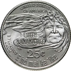 США 25 центов 2023 P год UNC №7 Американские женщины Эдит Канакаоле