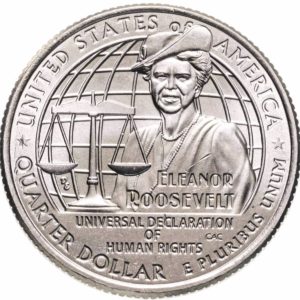США 25 центов 2023 P год UNC №8 Американские женщины Элеонора Рузвельт