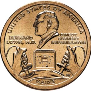 США 1 доллар 2024 D год UNC UC# 416 Дефибриллятор постоянного тока, Мэн, Американские инновации