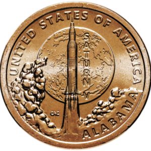 США 1 доллар 2024 D год UNC UC# 415 Сатурн-5, Алабама, Американские инновации