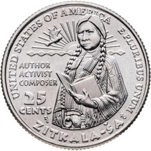США 25 центов 2024 D год UNC №15 Американские женщины Зиткала-Ша