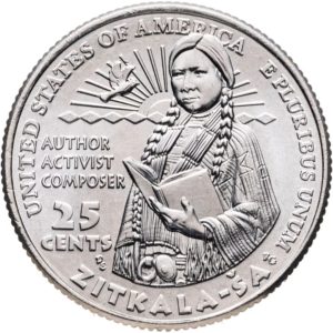 США 25 центов 2024 P год UNC №15 Американские женщины Зиткала-Ша