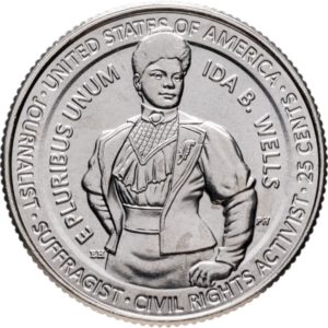 США 25 центов 2025 D год UNC №16 Американские женщины Ида Белл Уэллс