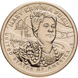 США 1 доллар 2025 D год UNC Мэри Кавена Пукуи Сакагавея Коренные американцы
