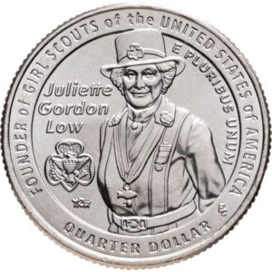 США 25 центов 2025 P год UNC №17 Американские женщины Жюльетта Гордон Лоу