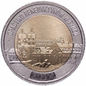 Польша 5 злотых 2024 год UNC UC# 700 Бенедиктинское аббатство