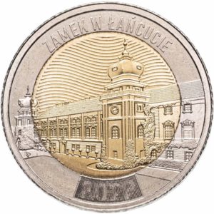 Польша 5 злотых 2024 год UNC Ланьцутский замок