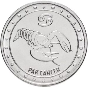 Приднестровье 1 рубль 2016 год Знаки зодиака - Рак
