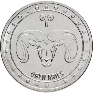 Приднестровье 1 рубль 2016 год Знаки зодиака - Овен