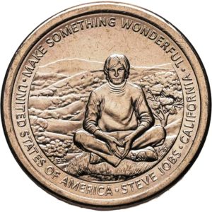 США 1 доллар 2026 P год Стив Джобс, Калифорния, Американские инновации UNC (Копировать)