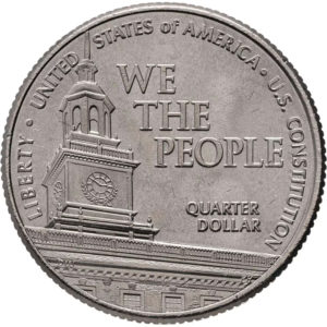 США 25 центов 2026 D год 250 лет независимости. Конституция UNC UC# 462