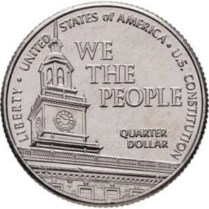 США 25 центов 2026 P год 250 лет независимости. Конституция UNC UC# 462