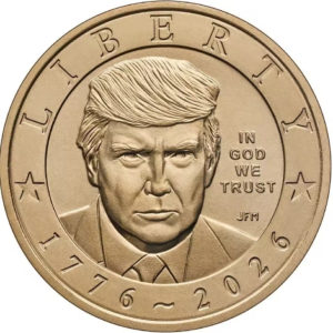 США 1 доллар 2026 год 250 лет независимости, Дональд Трамп